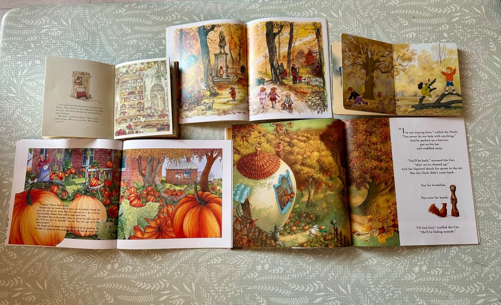 Beautiful artwork inside the books